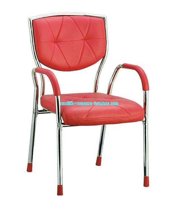 back and seat with PVC leather,metal framed with chromed legs.KN-04