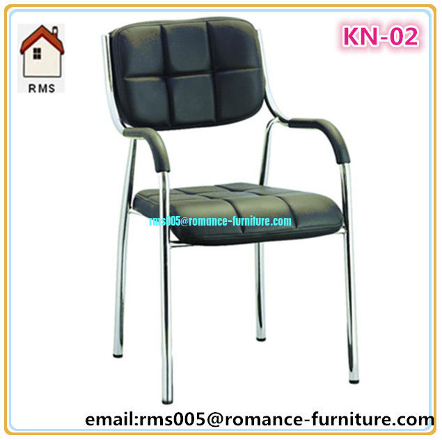 back and seat with PVC leather,metal framed with chromed legs.KN-02