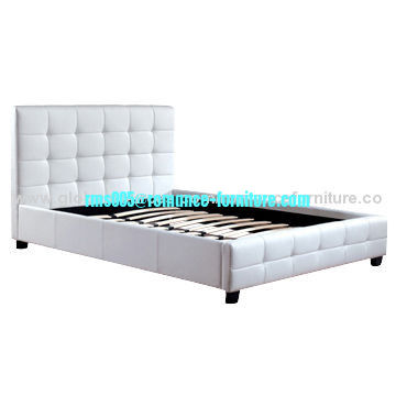 PU Leather Bed UK and USA Size is Available Modern Bedroom Furniture P1107
