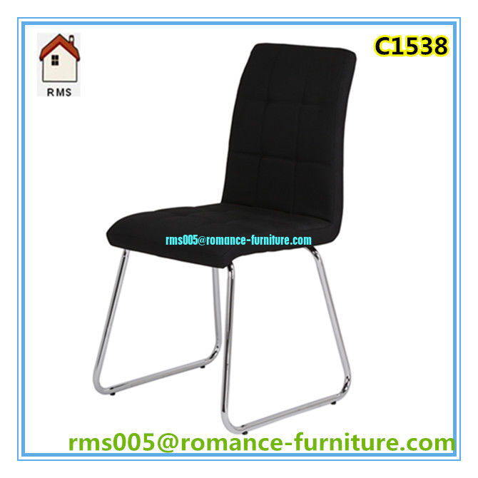 wholesale modern fabric dining chair chromed legs dining chair C1538