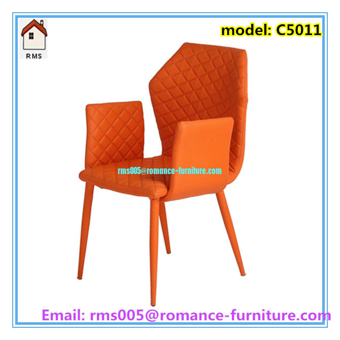 all pu cover dining chair with arm comfortable chairs C5011