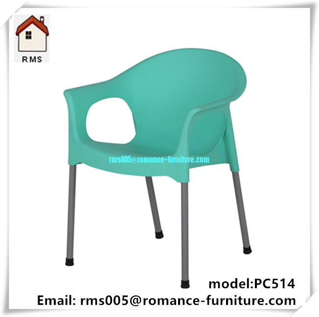 fancy stackable plastic chair in china heavy duty plastic chair with armrest leisure chair PC514