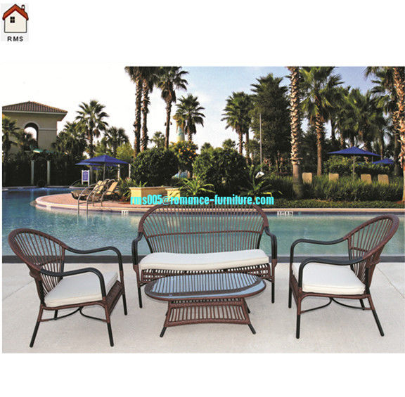 rattan chairs with coffee table rattan terrace furniture RMS-0094