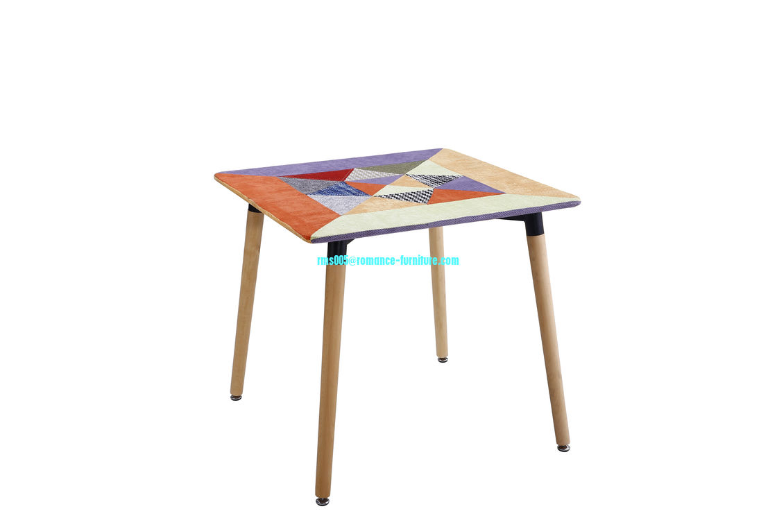 hot sale  MDF top,beech wood leg dining table T-07