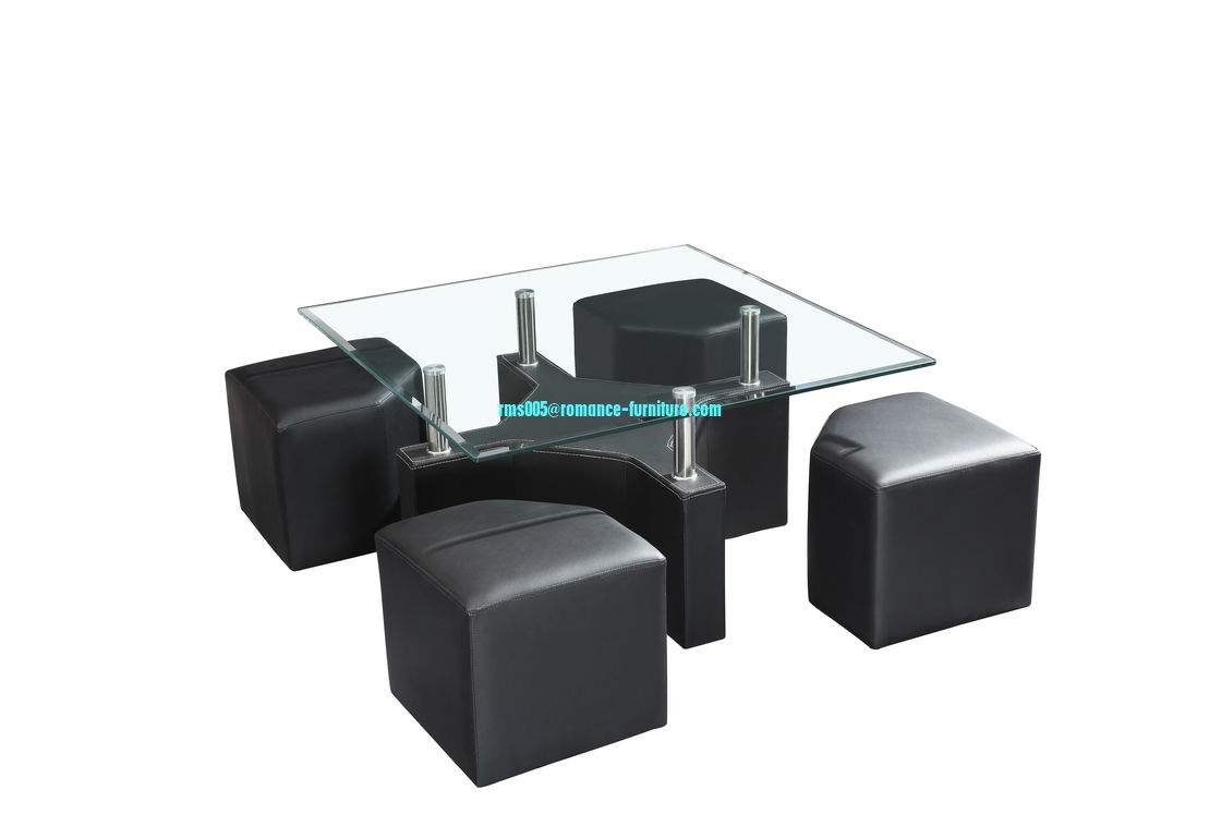 hot sale  tempered glass tea table A072-SQ