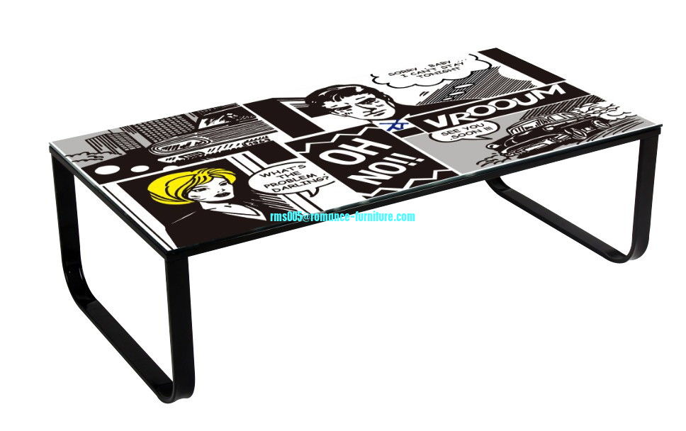 hot sale  tempered glass tea table A574