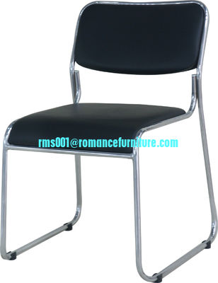 PU  seat/ chrome with  steel legs dinging chair PC115