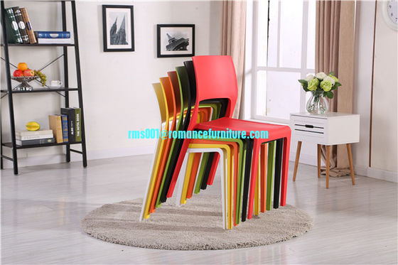 stackable plastic chair modern design dining chair with different color dining chair PC506