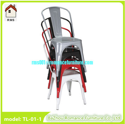 Metal Tolix Chair, Iron with Powder Coating, Available in Different Colors TC003