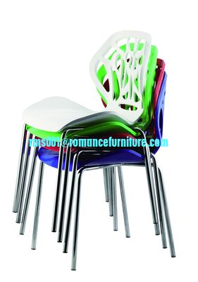 hot sale restaurant stackable white plastic chair PC614-1