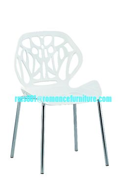 hot sale restaurant stackable white plastic chair PC614-1