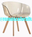 Modern Design Plastic wood legsChair Outdoor Chair Leisure Chair  PC1719