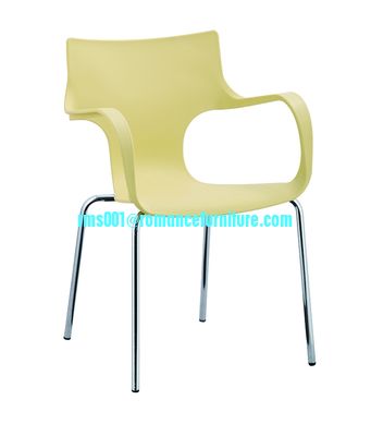 hot sale high quality PP dining chair PP,chromed legs leisure chair PC655