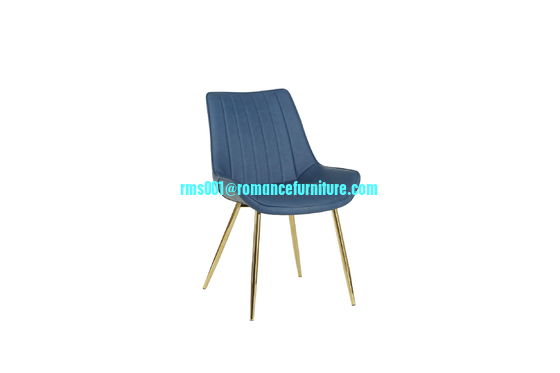 hot sale high quality PU dining chair C1814-glod legs
