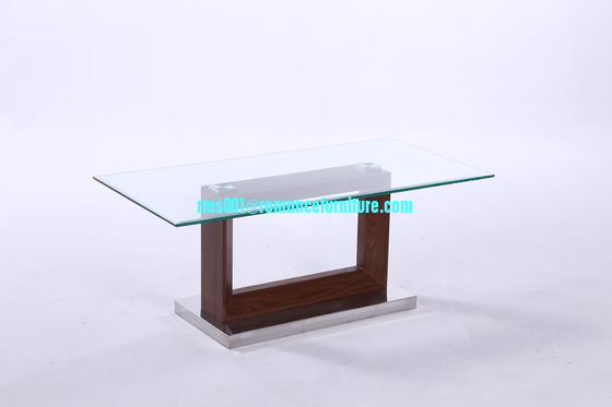 large hot bending glass coffee table wood legs coffee table center table 658