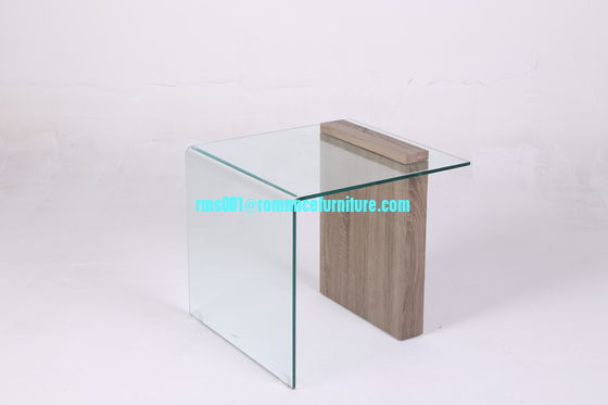 large hot bending glass coffee table wood legs coffee table center table 6518