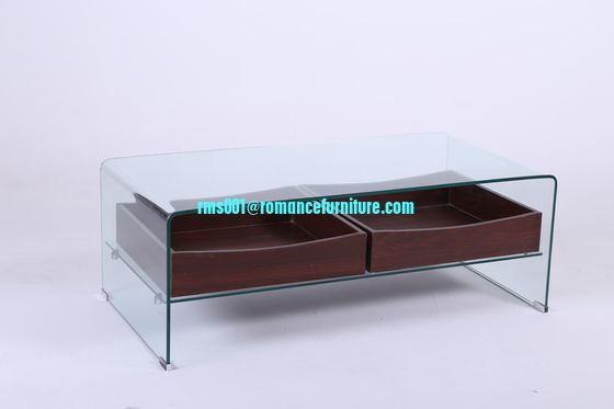 large hot bending glass coffee table wood legs coffee table center table dining table C211
