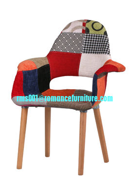 china factory wood legs plastic arm chair leisure chair PC615