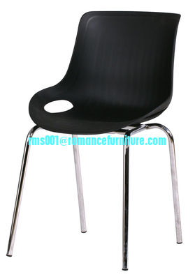 china factory chromed legs plastic dining chair leisure chair PC617