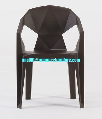 fancy design woven chair plastic leisure dining chair stackable chair 618