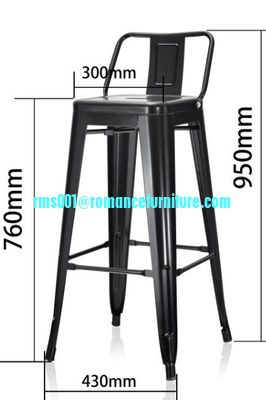 Metal Tolix Chair, Iron with Powder Coating, Available in Different Colors TC001
