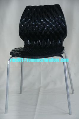 stackable white plastic bistro chair PC105