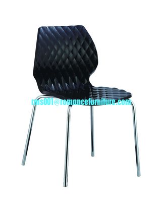 stackable white plastic bistro chair PC105