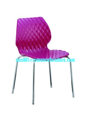 stackable white plastic bistro chair PC105