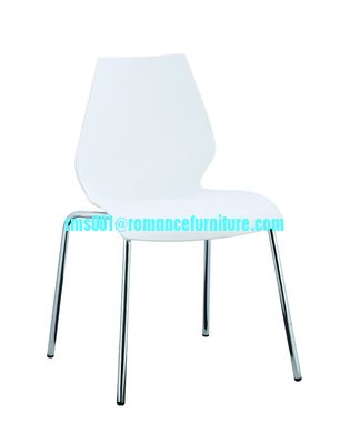 hot sale restaurant stackable white plastic chair PC105-1