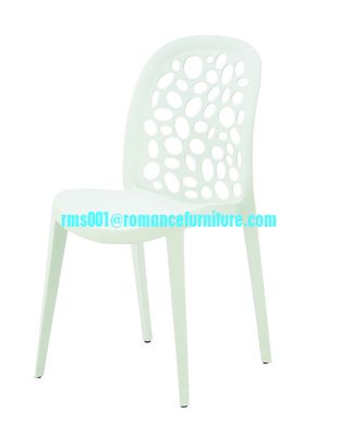 hot sale restaurant stackable white plastic chair PC107