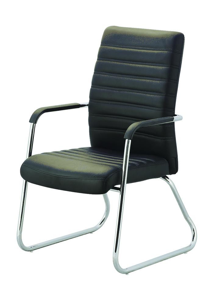 back and seat with PVC leather,metal framed with chromed legs. KN-109